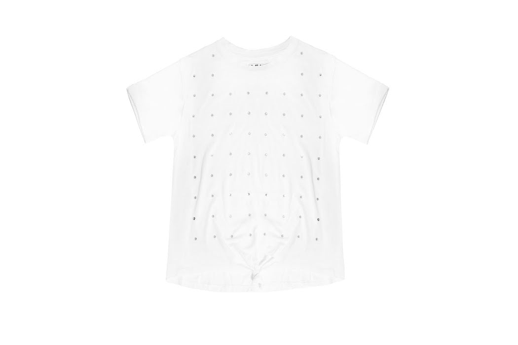 White Knotted Tee